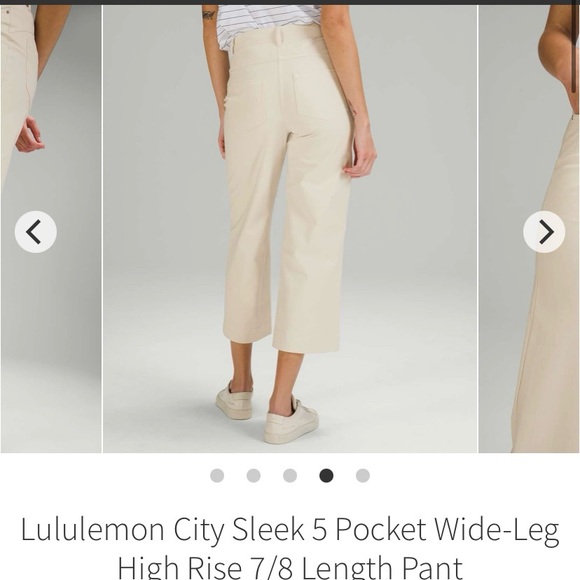 Lululemon city sleek 7/8 wide leg pant - Picture 2 of 7